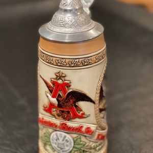 Classic, Limited Edition Lidded Beer Stein showing nostalgic A & Eagle